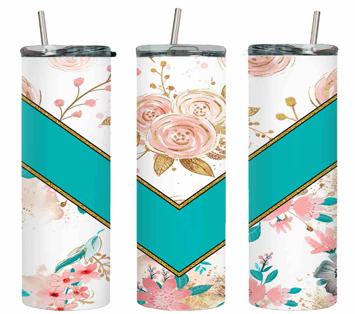 Teal Vee Roses-10615